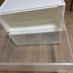 【早めに取りに来れる方優先】【今だけお買い得】ニトリ　組合せ可能な収納ケース　2つ の画像