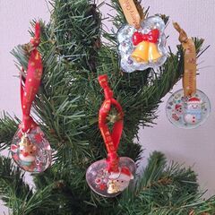 クリスマスベル　クリスマス　オーナメント　レジン　ハンドメイド　⑨の画像