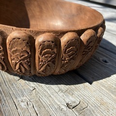 木製皿　舶来品の画像