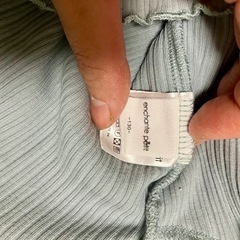 130cm カーディガン　水色の画像