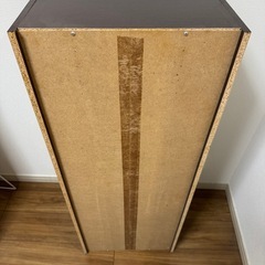 【11/5まで】本棚／収納棚 ダークブラウン 3段 可動棚タイプの画像