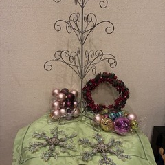 🌹クリスマス　ワイヤーツリー　リース　オーナメントいろいろ🌹　の画像