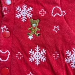 取引中
ミキハウス，キルト生地ロンパースの画像