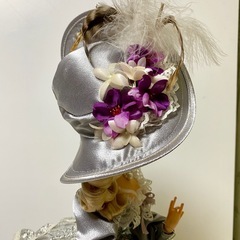 美品　フランス人形 ユタカ印 昭和レトロドール シルバードレスの画像