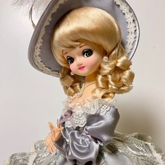 美品　フランス人形 ユタカ印 昭和レトロドール シルバードレスの画像