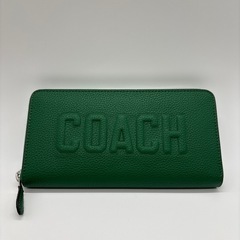 【新品未使用】COACH/コーチ　レディース長財布　CW715 グリーンの画像
