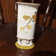 陶画　手描き　メガネやペン立ての画像