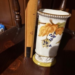 陶画　手描き　メガネやペン立ての画像