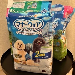 【商談中】超小型犬用 オムツ 男の子 マナーウェアの画像