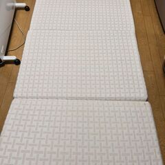 三つ折りマットレス シングル 日本製の画像