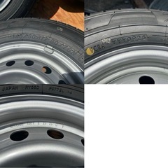 ヨコハマ ブルーアースバン　145/80/12 ホイール付き 4本セットの画像