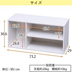 IRIS OHYAMA テレビ台 白の画像
