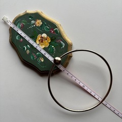 トールペイント　花　タオル掛け　タオルハンガーの画像