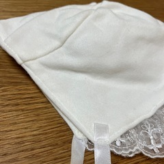 今月まで！お宮参り、フード、帽子、美品！の画像