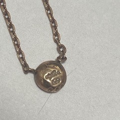 アガット　一粒ダイヤネックレスの画像