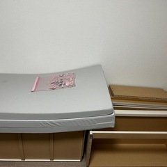 【美品】セミダブルベッド　白　女性半年のみ使用の画像