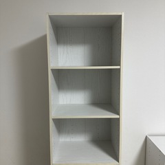 【カラーボックス】白木目調ロングの画像