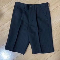 115㎝　キッズフォーマルスーツ セットアップ　ストライプ柄 ブラックの画像