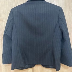 115㎝　キッズフォーマルスーツ セットアップ　ストライプ柄 ブラックの画像