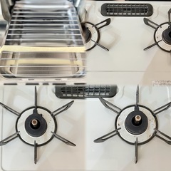 【グリル✨新品未使用✨】Rinnai ガスコンロ/ベージュ🤎/都市ガス/左強火力🔥の画像