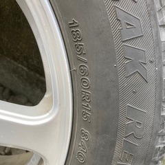 アルミホイール　カローラフィールダー　アクア　185 60 15　の画像