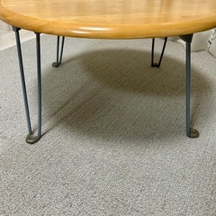 折りたたみローテーブル＊円形60cmの画像