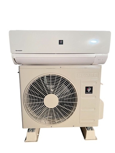 標準取付工事費込み　6畳用シャープ エアコン 室内機：AY-R22N-W 室外機：AU-R22NY 2023年製