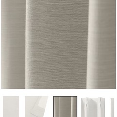 ニトリ　カーテン　パレット3 グレー　幅57×151の画像