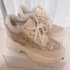 エスペランサ　スパンコール厚底スニーカーの画像