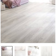 はめ込み式フロアタイル 48枚（ホワイトオーク 約6畳 分）の画像