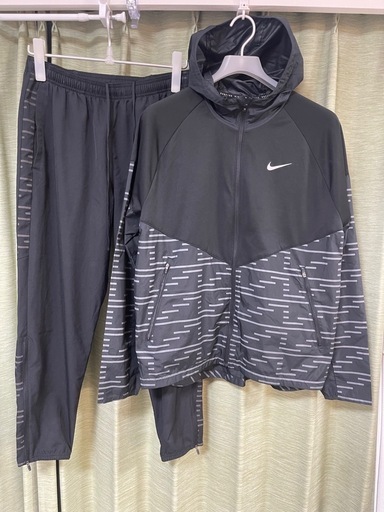 [NIKE] NIKE TF RPL ランディビジョンマイラーパーカー セットアップ ブラック ナイキ NIKE 上下　サイズL