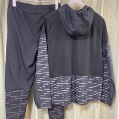 [NIKE] NIKE TF RPL ランディビジョンマイラーパーカー セットアップ ブラック ナイキ NIKE 上下　サイズLの画像