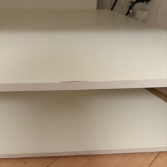 テレビ台　ホワイト　角の画像