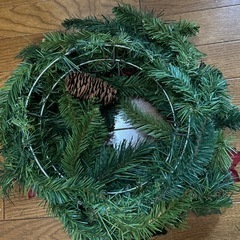 クリスマスリースの画像