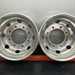 アルミホイール ALCOA アルコア トラックホイール 19.5インチ 2本 6.75J8HPCD275+147 iso方式 平面座 4軸低床　(SHZ009)の画像