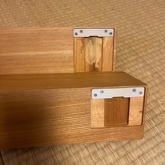 無印　壁につけられる家具棚　88cm ✖️2つの画像