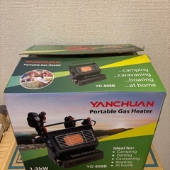 【受け渡し者決定】アウトドア用　ポータブルガスヒーターの画像