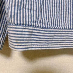 95 ELFINDOLI CLASSIC ストライプ フード付き　アウター 2way パーカー ブルー マリン　羽織り　ベビー服の画像