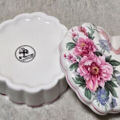 St George 英国セントジョーンズ ハート型 小物入れ 陶器 ヴィンテージの画像