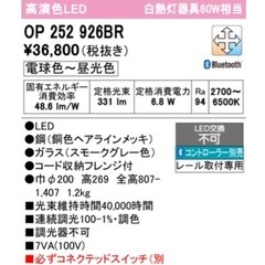 【検品開封品】ODELIC オーデリック ペンダントライト OP252926BRの画像