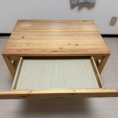【美品】無印　パイン材デスクの　の画像