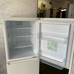 【AQUA】 アクア 2ドア 冷凍冷蔵庫 2021年製 AQR-17K 168L 動作確認済み ノンフロン冷凍冷蔵庫 ホワイト A0763YGの画像