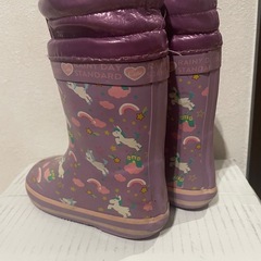 女の子 長靴 冬靴 17cm 16cmの画像