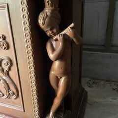 【リユースショップスパークル】西洋アンティーク家具　No.67　食器棚　ルネサンス様式　キャビネット　カップボード　配送設置可能♪の画像