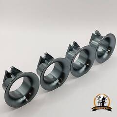  FCR タイプ アルミ キャブレター ファンネル チタンカラー 一台分 37 mm～41mm 対応 未使用 新品の画像