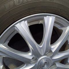 夏15インチ【~80％ 富山】ノート デミオ カローラ フィールダー ｂB イスト フリード ティーダ 185/65R15 日本製 ダンロップ 中古４本の画像