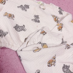 わんわん物語 ♡ 上下パジャマ 110 キッズ　キルト素材の画像