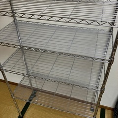 連絡多数　まだ決まっていません　メタルラック　横80 高さ127 奥行き35 キャスター付き　クリアボード付きの画像