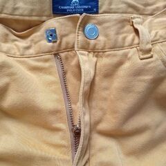 CAMBRIDGE UNIVERSITY POLOCLUB マスタードイエロー ブーツカットパンツ サイズMの画像