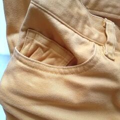 CAMBRIDGE UNIVERSITY POLOCLUB マスタードイエロー ブーツカットパンツ サイズMの画像